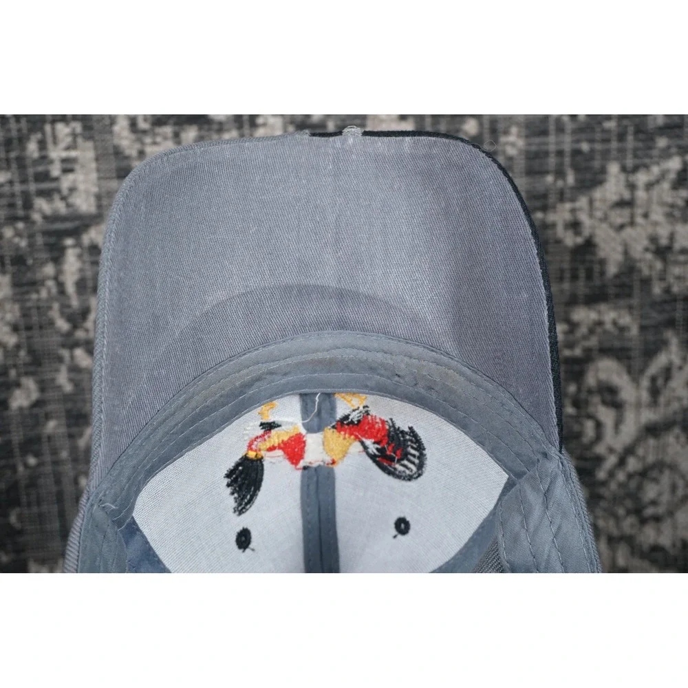 Palenque Rooster Embroidered Baseball Cap Gray Adjustable Strapback‎ Streetwear